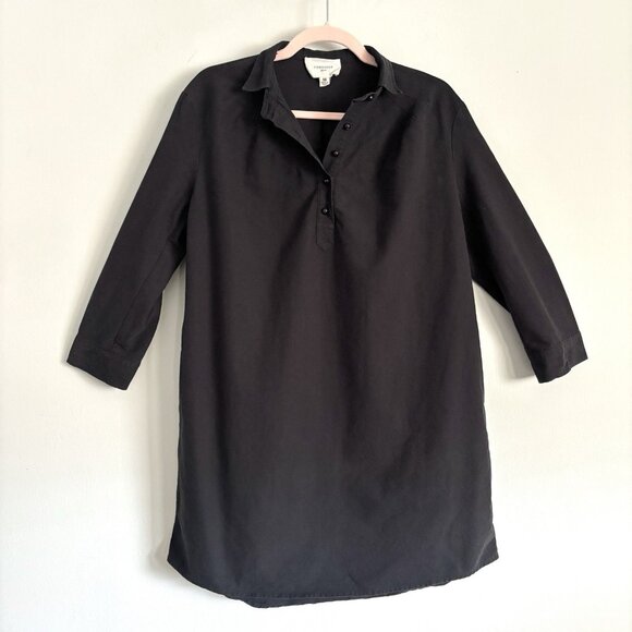 Pomander Place Black Polly Shirt Dress Women’s Size Medium - Picture 2 of 9